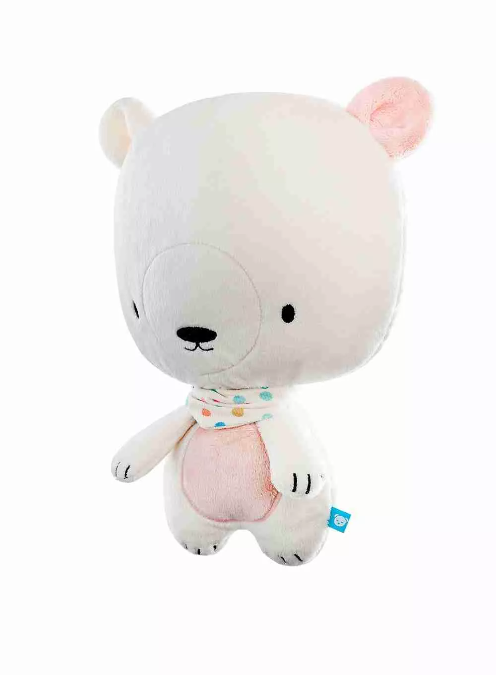 myHummy Teddy – humming pillow bear Ecru/Pink