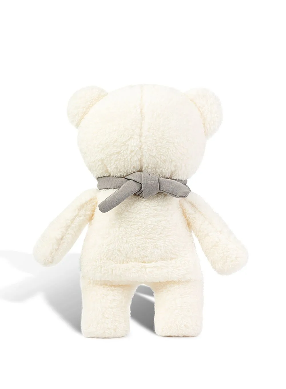 myHummy 5in1 teddy bear with light ecru/grey scarf