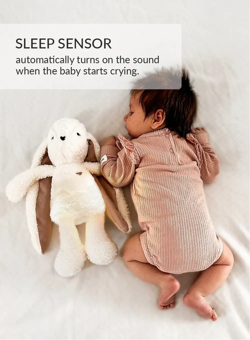 myHummy BUNNY with lamp - pink ears