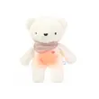 myHummy 5in1 teddy bear with a light ecru/pink scarf